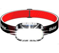 Blukar Torcia Frontale LED 2 Temperatura Colore,2000L Super Luminosa Lampada Luce Frontale Ricaricabile-Dimmerabile,12 Modalità,Impermeabile Torcia da Testa Per Campeggio/Trekking/Blackout/Emergenza