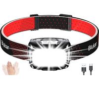 Blukar Torcia Frontale LED Ricaricabile, 2000L Super Luminosa Lampada Frontale c