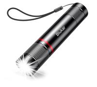 Blukar Torcia LED Ricaricabile, Super Luminoso Torcia Elettrica, 4 Modalità di Illuminazione, Alta Potente, Zoomabile, Portatile per Campeggio/Escursionismo/Emergenza/Interruzione di Corrente