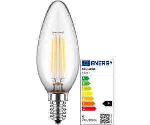 BLULAXA® Lampada a filamento LED a forma di candela C35 / E14 / set