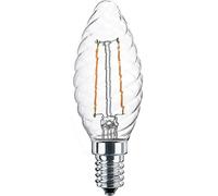 Blulaxa Lampadina a LED a forma di candela, 2,5 W (25 W), E14, 250 lm, 2700 K, vetro trasparente