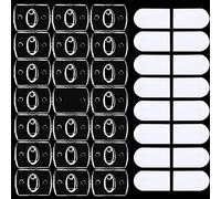 Blulu 100 clip per luci natalizie da esterni, clip adesive per luce da patio, mini ganci decorativi per cavi, ganci decorativi, ganci autoadesivi per luci delle fate (trasparenti)