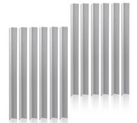 Blulu 12 pezzi 30,5 cm di lunghezza 2,5 cm x 2,5 cm x 0,3 cm angolo in alluminio 6063 Stock angolo bar angolo trim in alluminio, 1/8" spessore per ringhiere strutturali, telai di finestre, tetti