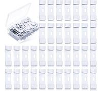 Blulu Verticale Cieco Ricambio Salva Banderuola Riparazione Clip Verticale Cieco Linguetta di Riparazione, Finestra Cieco a Sostituzione, Bianco
