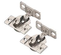 Blum 33B355AF22 - Cerniera Compact Face Fix 107° con molla e piastra di montaggio, viti incluse, 2 pezzi