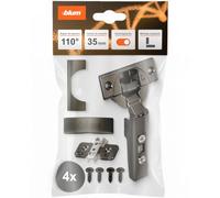 blum 4x CLIP top BLUMOTION cerniera 35mm | Tacco totale | nero onice