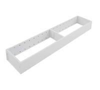 Blum AMBIA-Line, cornice per cassetti da cucina, larghezza 100 mm, lunghezza 472 mm, altezza 50 mm, colore bianco seta, organizer per cassetti in acciaio, 1 pezzo, organizer da cucina