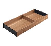 Blum AMBIA-Line, cornice per cassetti da cucina, larghezza 200 mm, lunghezza 472 mm, altezza 50 mm, con fondo, design in legno, noci Tennessee, 1 organizer da cucina