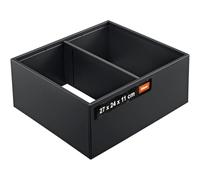 Blum AMBIA-LINE Organizer per cassetti Acciaio 27×24×11 cm | Nero carbone | Supporto a piastra magnetica - nessuno scivolamento | Modulare & ampliabile | Per cucina & bagno