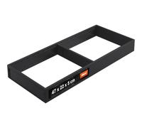 blum AMBIA-LINE Organizer per cassetti Acciaio 47×20×5 cm | Bagno | Supporto a piastra magnetica - nessuno scivolamento | Portaposate & divisorio per cassetti in acciaio