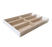 blum AMBIA-LINE - Portaposate, larghezza 300 mm, lunghezza 475 mm, altezza 50 mm, rovere Bardolino, 6 scomparti per posate, 1 pezzo, organizer da cucina