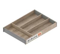 blum AMBIA-LINE portaposate | organizer cassetto premium per cucine e mobili moderni | protegge, ordina e organizza posate con chiarezza | con piedini antiscivolo | 42×30×5 cm | Rovere Nebraska