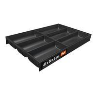Blum AMBIA-LINE portaposate Soft-Touch | organizer cassetto premium per cassetti e mobili da cucina moderni | protegge, ordina e organizza posate e utensili | 47×30×5 cm | Grigio/Bianco
