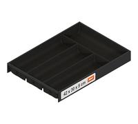Blum AMBIA-LINE portaposate Soft-Touch | organizer cassetto premium per cassetti e mobili da cucina moderni | protegge, ordina e organizza posate e utensili | 42×30×5 cm | Nero carbonio