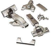 Blum Blumotion - Cerniere a chiusura rallentata, 110 gradi, chiusura automatica, con piastre di montaggio e piastre di copertura per cerniere (da 1/2 a 3/4" sovrapposizione - Premium - confezione da 8