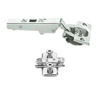 Blum Cerniere Soft Close Clip On 71B3550 & Piastra di Montaggio 110 Gradi Sov...