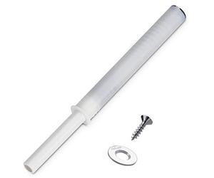 Blum Ferma Porta 956A1002 Versione lunga bianco seta con magnete | e piastra adesiva per la foratura ø 10 x 76 mm Push to Open