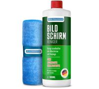 Blum Manufaktur Pulitore schermo 1000 ml + panno in microfibra 30 x 30 cm Supersoft 365GSM - Pulitore schermo - Pulitore display