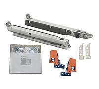 BLUM MOVENTO BLUMOTION S 760H - Binario per cassetti, montaggio a pavimento, 450 mm, estrazione totale 40 kg, 1 paio con frizione e set di accessori di montaggio