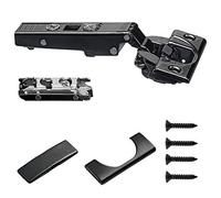 Blum onice nero con cerniera Soft Close Overlay 71B3550OB + piastra + coperture + viti, nero