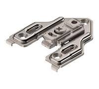 Blum Piastra di montaggio decentrata da 0 mm per armadi con telaio frontale con regolazione in altezza, compatibile con cerniere a clip e INSETA (8 piastre)