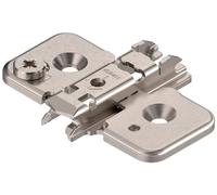 Blum - Piastra per montaggio a camme senza cornice, in acciaio nichelato (confezione da 5)
