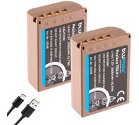 Blumax - 2 batterie compatibili con Olympus BLX-1, 2600 mAh, BLX1 con presa di ricarica USB di tipo C, per Olympus OM-1 / OM-1 Mark II/OM-3 & OM System OM-1