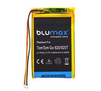 Blumax AHL03713100 - Batteria agli ioni di litio (1300 mAh), per TomTom GO 920 / 920T / 520 / 520T / 720 / 720T