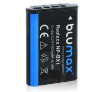 Blumax - Batteria agli ioni di litio per Sony NP-BX1, compatibile con CyberShot DSC-RX100, 1100 mAh