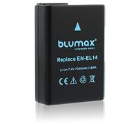 Blumax Batteria Compatibile con Nikon EN-EL14, 1050 mAh, EN-EL14a per Nikon D3100 D3300 D3500 D5200 D5500 D5600 DF // CoolPix P7100 P7200 P7800 P8000