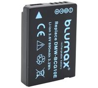 Blumax - Batteria compatibile con Panasonic DMW-BCG10/DMW-BCG10E con 3,6V/3,06Wh/850mAh compatibile con Panasonic Lumix DMC 3D1/TZ36/TZ31/TZ25/TZ22/TZ18/TZ10/TZ8/TZ7/TZ6/ZX3/ZX1/Leica V