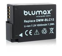 Blumax Batteria compatibile con Panasonic DMW BLC12 DMW BLC12 E originale 1000mAh Extra Strong Performance DMC GX8 G70 G81 G85 G7 G6 G5 FZ2000 FZ2500 FZ1000 FZ200 FZ300