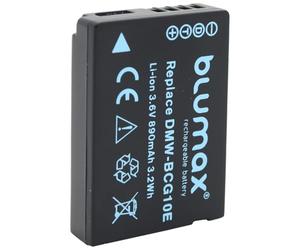 Blumax - Batteria di ricambio DMW-BCG10E per Panasonic LUMIX DMC-TZ31 DMC-TZ 31 DMCTZ31 DMW BCG10E BCG10 DMC 3D1 TZ36 TZ31 TZ25 TZ22 TZ18 TZ10 TZ8 TZ7 TZ6 ZX3 ZX1 - Leica V-Lux 20, V-Lux 30, V-Lux 40