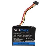 BLUMAX batteria pila 3.7V 1050mAh per navigatore GPS TOMTOM GO LIVE 1000 1005