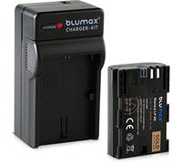 Blumax Gold Edition Batteria LP-E6 2040 mAh con Celle Sanyo + Caricatore LP-E6, Adatta per Canon EOS 60D 70D 6D 60D 70D 70D 5D Mark 3