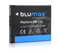 Blumax NB-11L NB-11LH batteria compatibile con Canon Powershot SX430 is Ixus 185 Ixus 190 ixus 180 ixus 175 600mAh 3,7V 2,2Wh