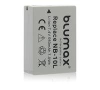 Blumax - Set professionale per Canon NB-10L (950 mAh 100% compatibile con Infochip)
