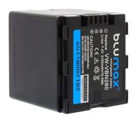 Blumax - Set professionale per Panasonic VW VBN260 E K (2100 mAh 100% compatibile con Infochip)