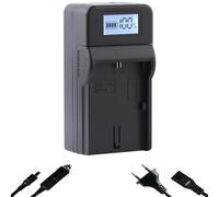 blumax Speed Charger per batterie Canon LP-E6NH / LP-E6N / LP-E6 - Caricabatterie compatibile con Canon EOS R Ra R5 R6 II R7-6D 7D 60D 80D 90D - XC15