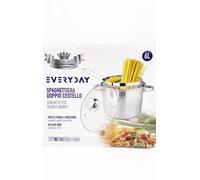 Blumenthal Bavaria Pastaiola Doppio Cestello 6 L In Acciaio Inox Triplo Fondo