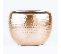 Blumentopf Elis Modern In Metallo 15cm Boho Vintage Fatta A Mano Argento
