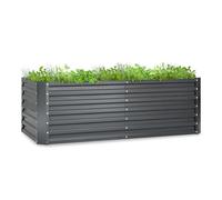 Blumfeldt High Grow Straight letto da giardino 180 x 60 x 90 cm 970 l acciaio zincato