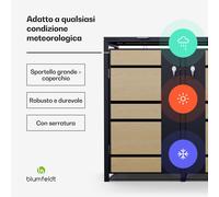 Blumfeldt BinSafe - Cassetta per bidoni 3 bidoni