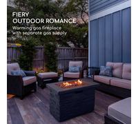 Blumfeldt Braciere a gas Anafi 40.000BTU/13kW Copertura Braciere in acciaio inossidabile