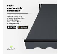 Blumfeldt CloudShade - Tenda parasole | Controllo smart | Protezione UV | Montaggio a parete