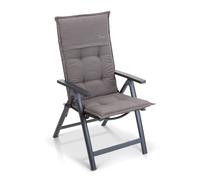 Blumfeldt Coburg, Imbottitura, Schienale Alto, Sedia da Giardino, Poliestere, 53x117x9cm