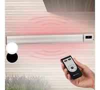 Blumfeldt Cosmic Beam Plus - Stufa a Infrarossi Riscaldante per Terrazza, Protezione IP24, Telecomando, Eco Mode, 3000W, Bianco