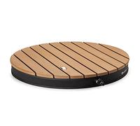 Sumatra Breeze Round - Doccia da giardino, WPC, alluminio, 70 x 55 cm, tonda