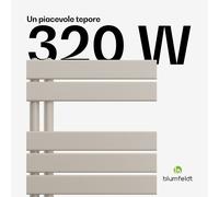 Blumfeldt Fairmont - Radiatore | 45 x 80 cm | A parete | Design moderno | Funzionamento ad acqua calda