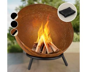 Blumfeldt Fireball 60cm Basso Braciere da giardino Ruggine